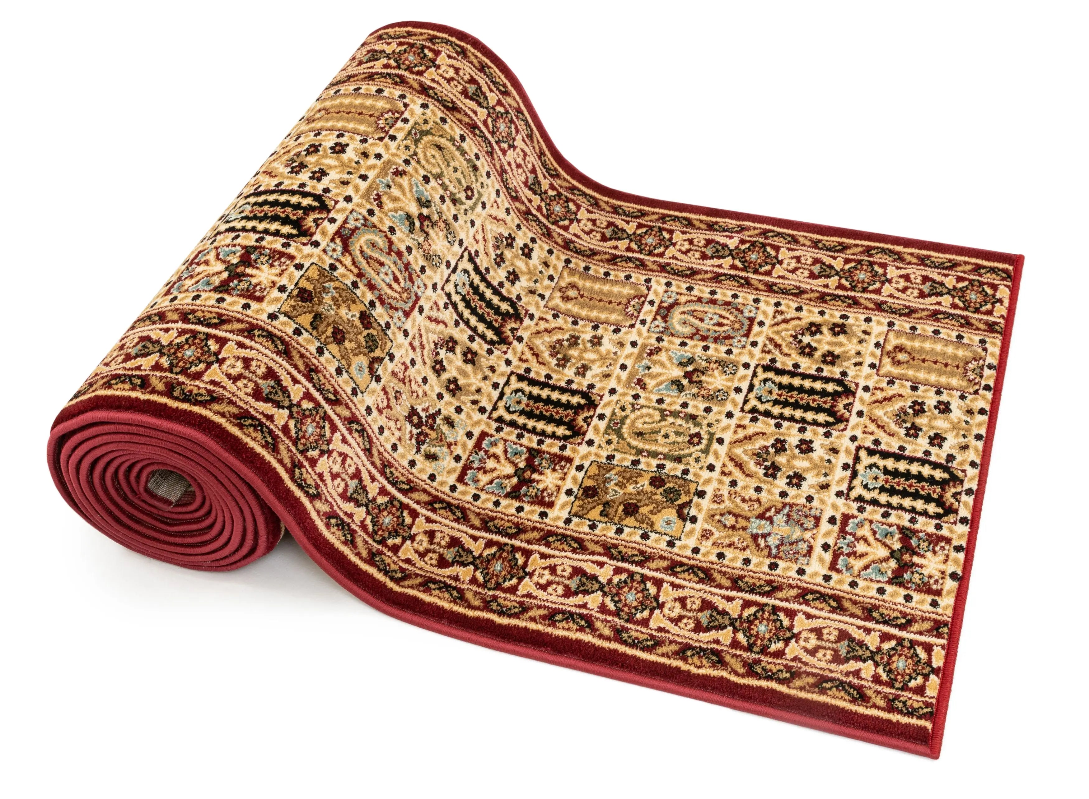 Cordelia Garden Custom Size Runner Traditional Red Choose Your Width x Choose Your Length Hallway Runner Rug、mySite、gigharbornorthrealestate