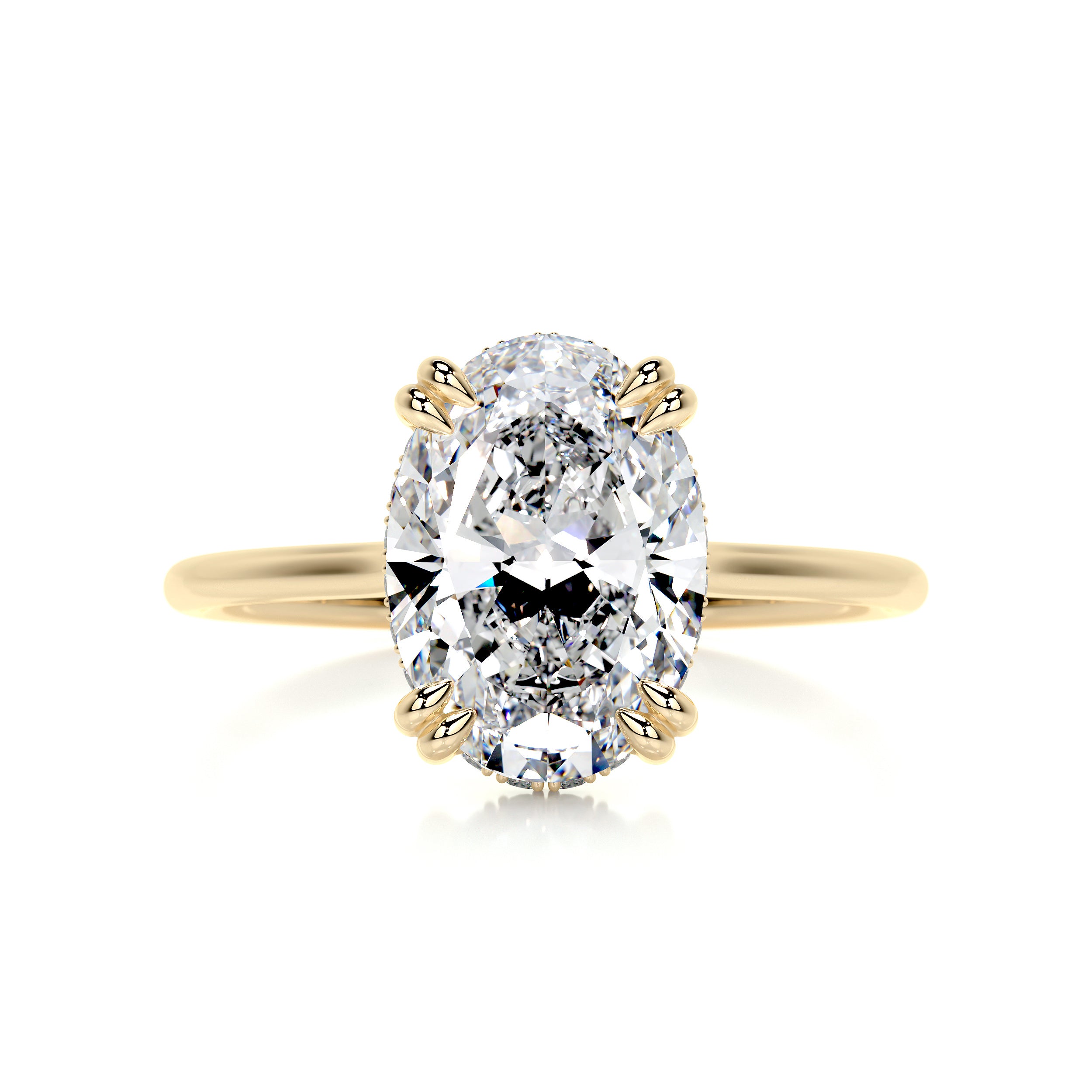 Harriet Diamond Engagement Ring -18K Yellow Gold、mySite、hinf8tx79