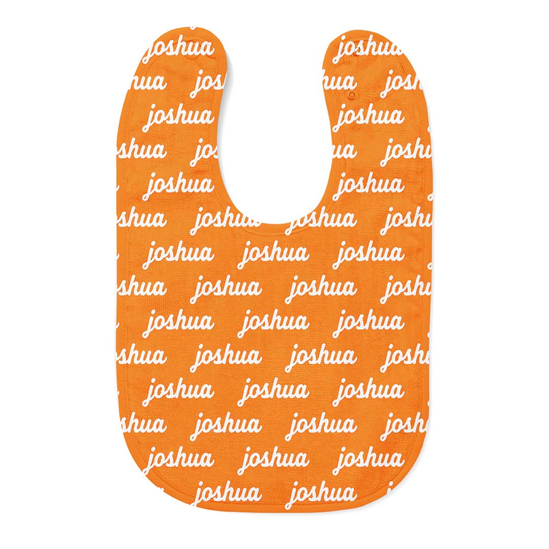  Personalized Baby Name Bib | Knoxville Orange、mySite、layawaytickets