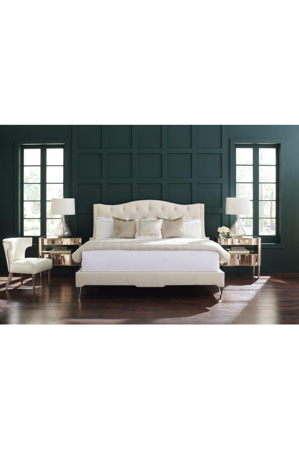 Gold Modern Bedside Table | Caracole It's A Small Wonder、mySite、neckold