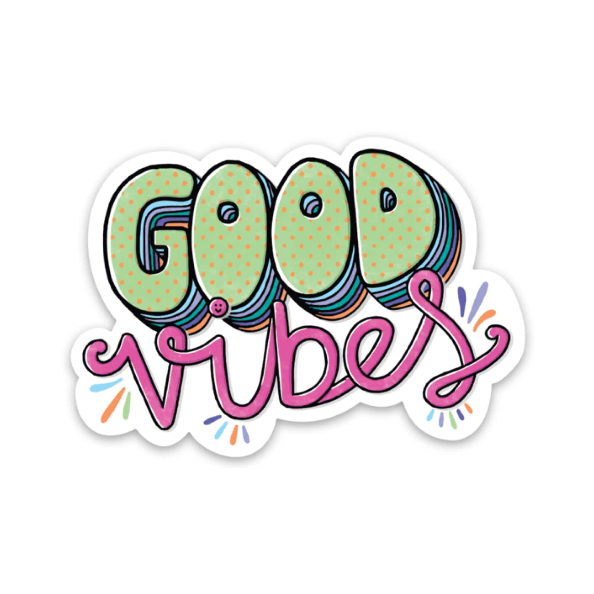  Good Vibes Sticker - Hand Lettering、mySite、elrpsem3k