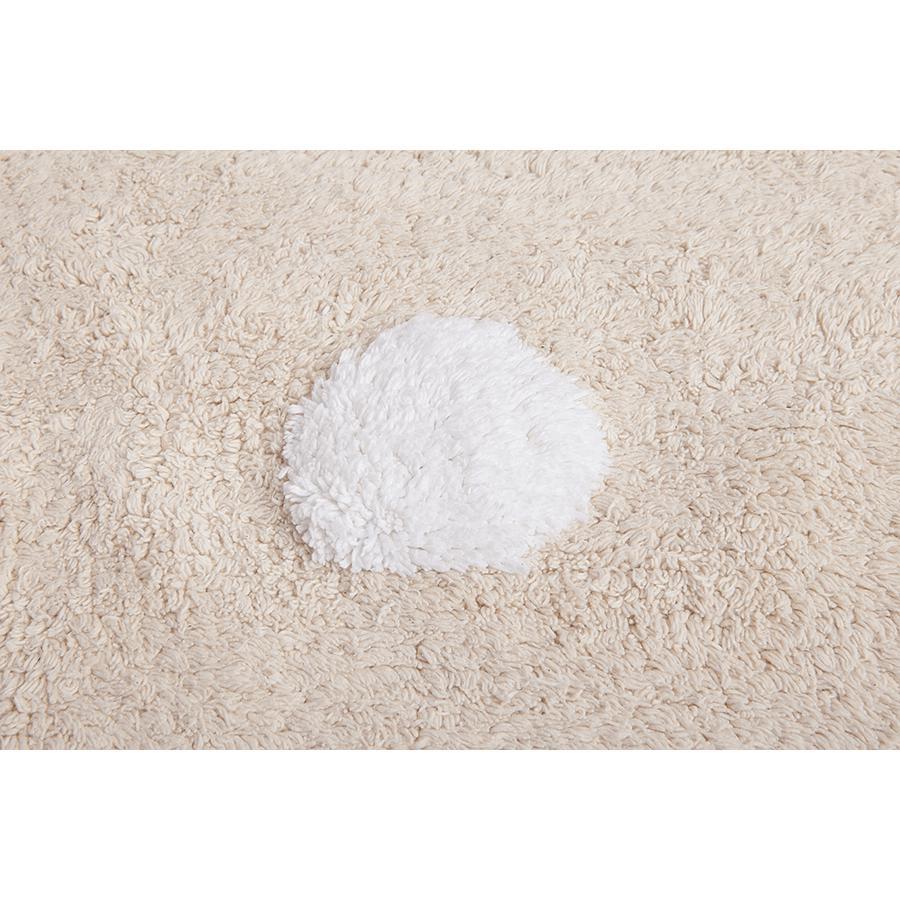 Polka Dots Beige White Machine Washable Area Rug、mySite、gigharbornorthrealestate
