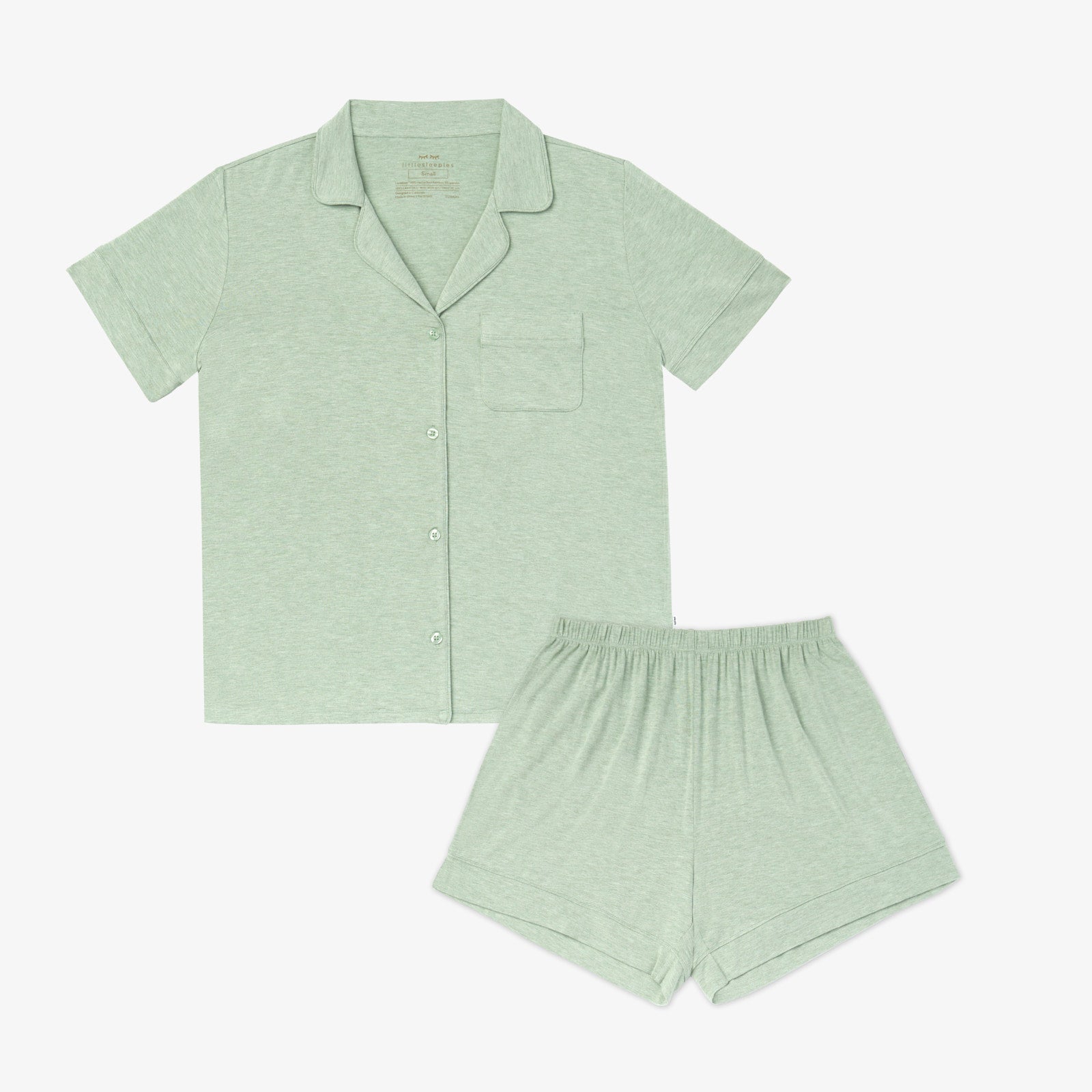  Heather Sage Women's Short Sleeve & Shorts Pajama Set、mySite、layawaytickets