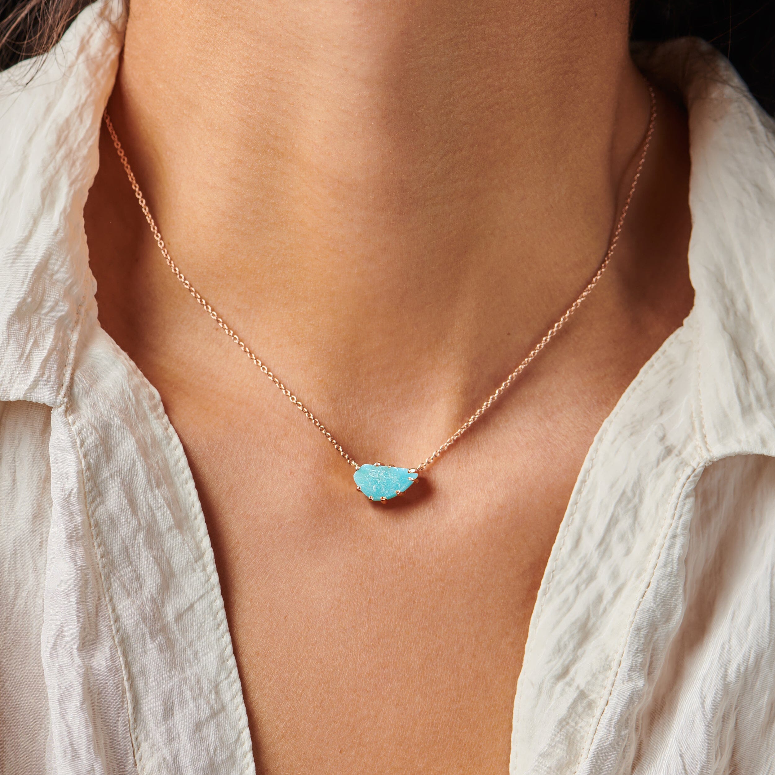 Raw Crystal Necklace - Serene Amazonite、mySite、hinf8tx79