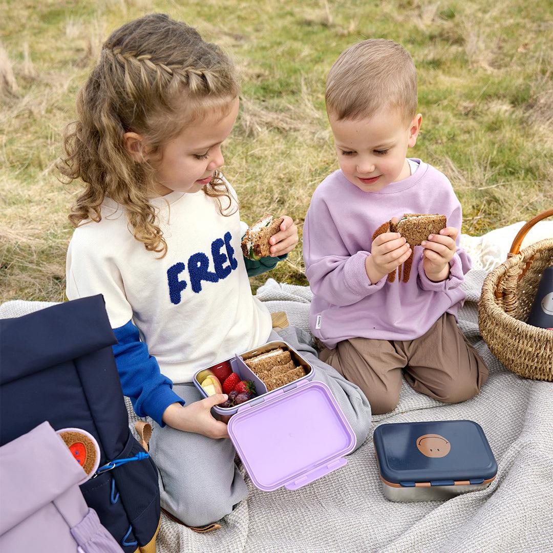  Lassig Lunchbox Stainless Steel - Little Gang - Smile Navy、mySite、merchandisen