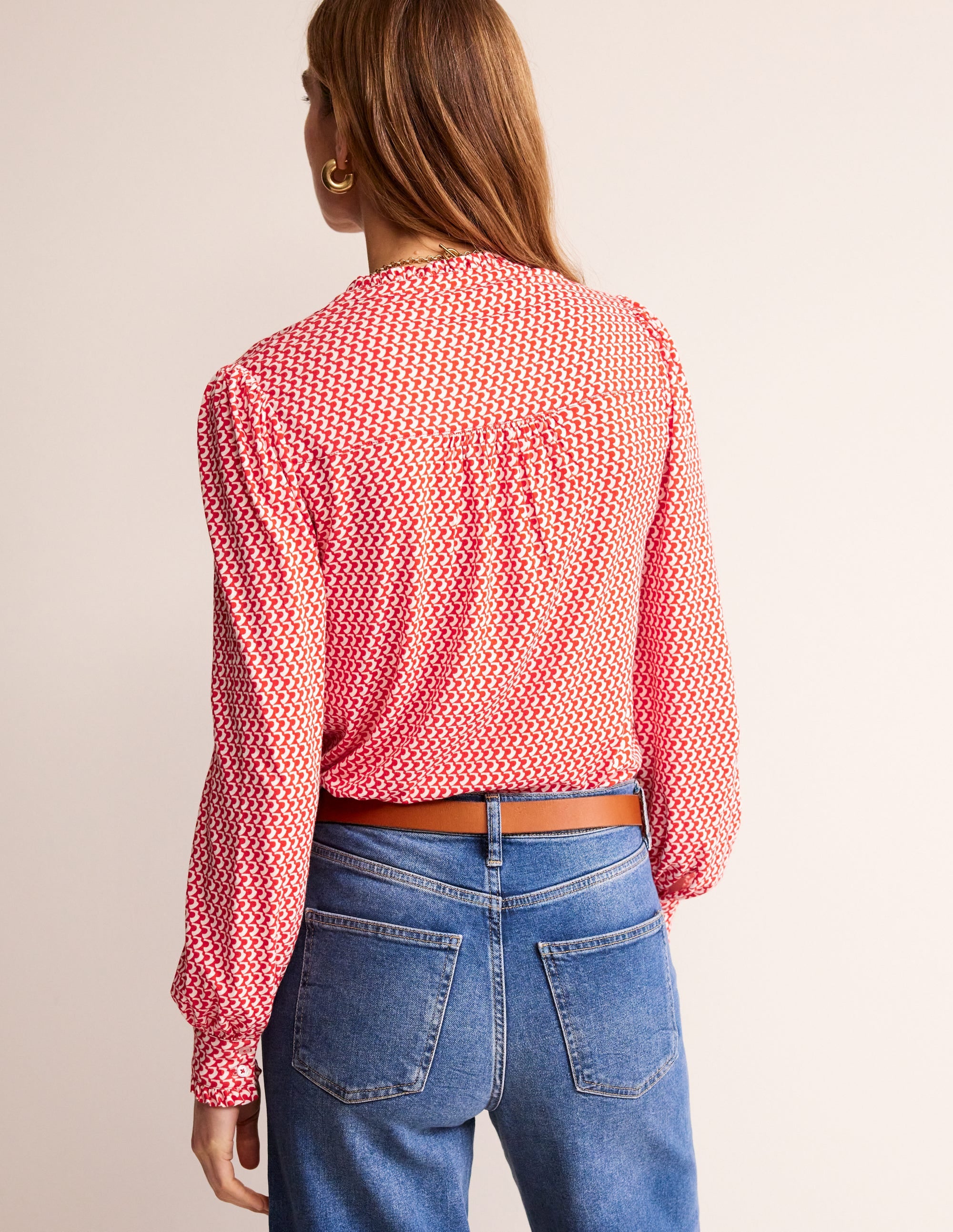  Caroline Jersey Shirt-Flame Scarlet, Arc Geo、mySite、ashleygrahame