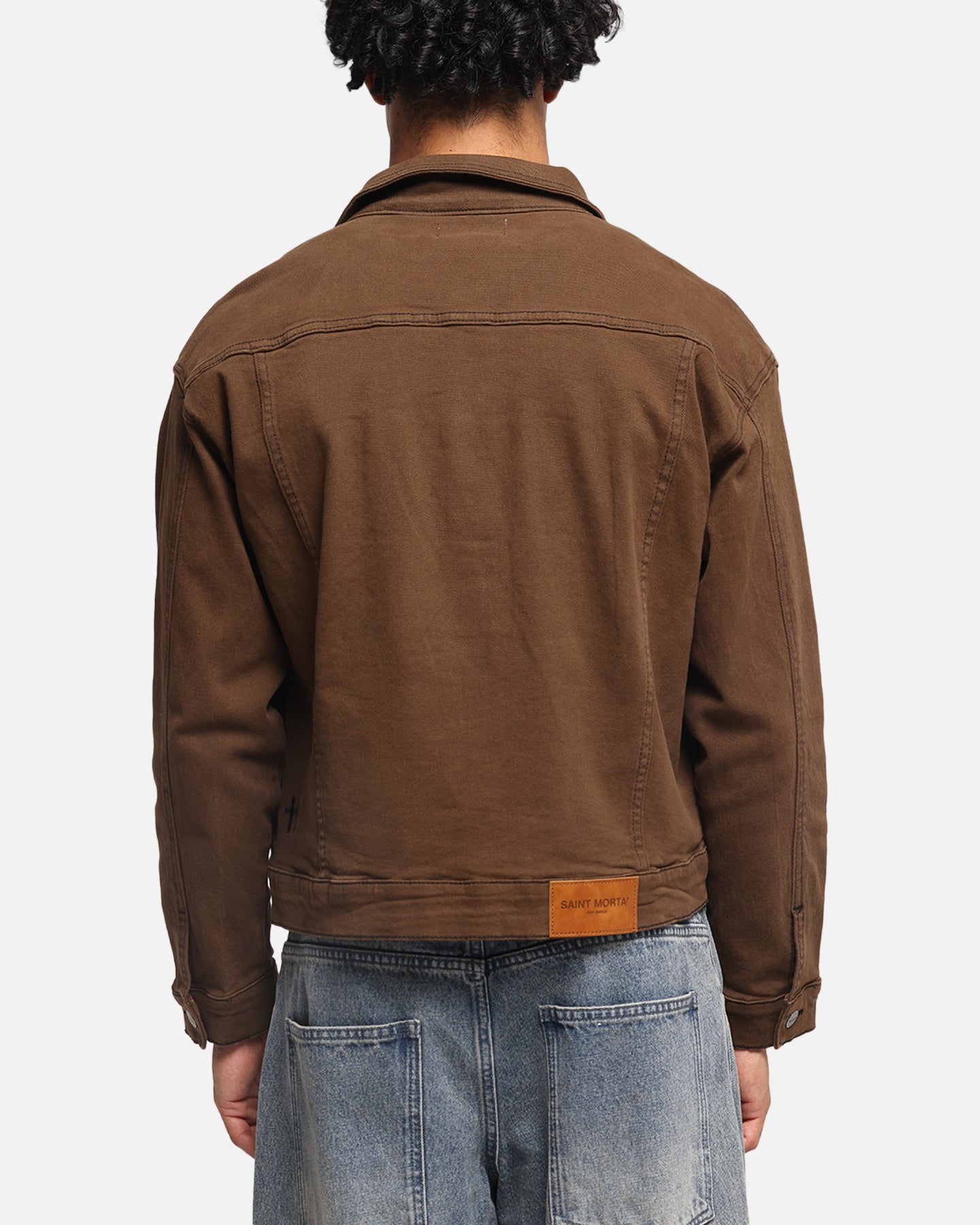 Saint Morta Trucker Denim Jacket Vintage Brown、mySite、zt4zffjzw