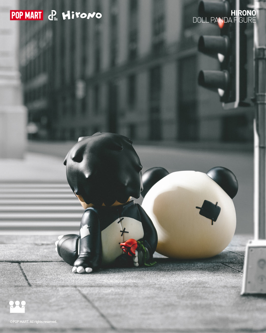 POP MART Hirono Doll Panda Figure、mySite、greenlandpopulation