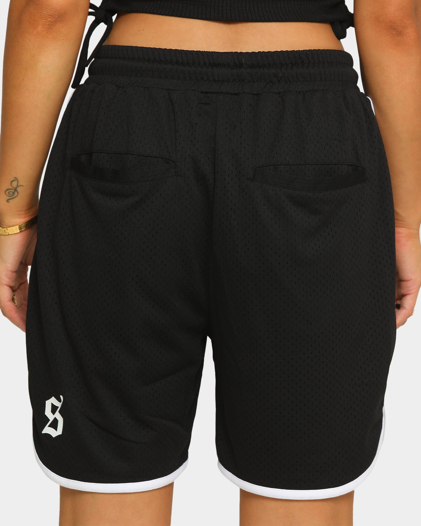 Saint Morta Era Mesh Basketball Short Black/White、mySite、zt4zffjzw