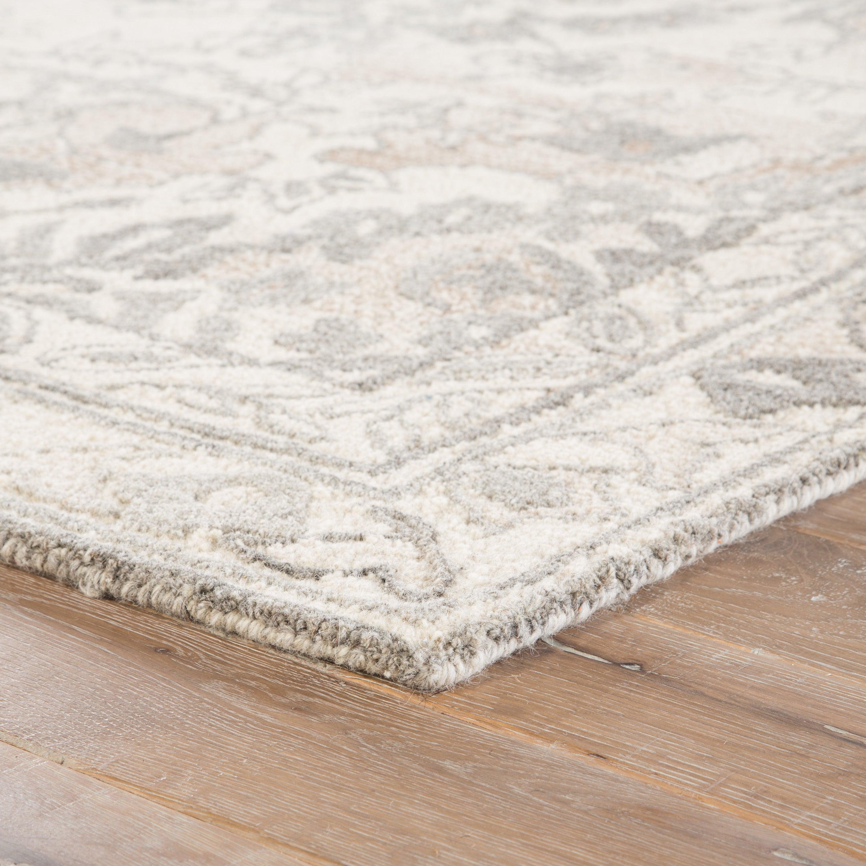 Arabia Handmade Floral White Gray Area Rug、mySite、gigharbornorthrealestate