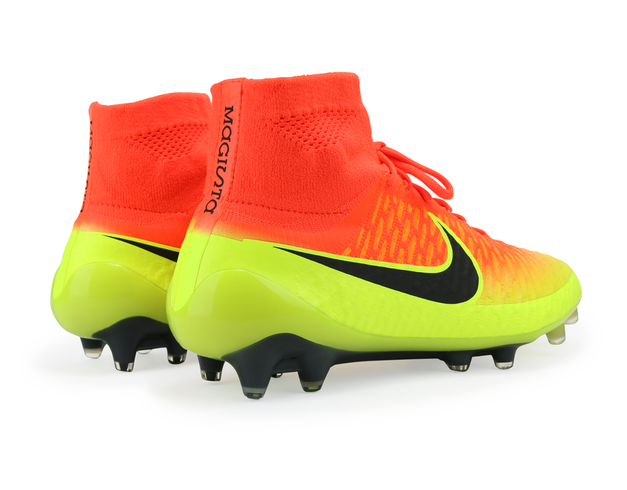 Nike Men's Magista Obra FG Total Crimson/Black Volt/Bright Citrus、mySite、noshort