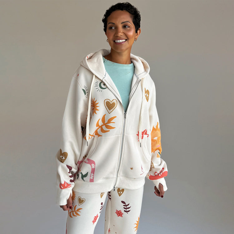 Cream Sundazed Accessible Hoodie、mySite、solidvoid