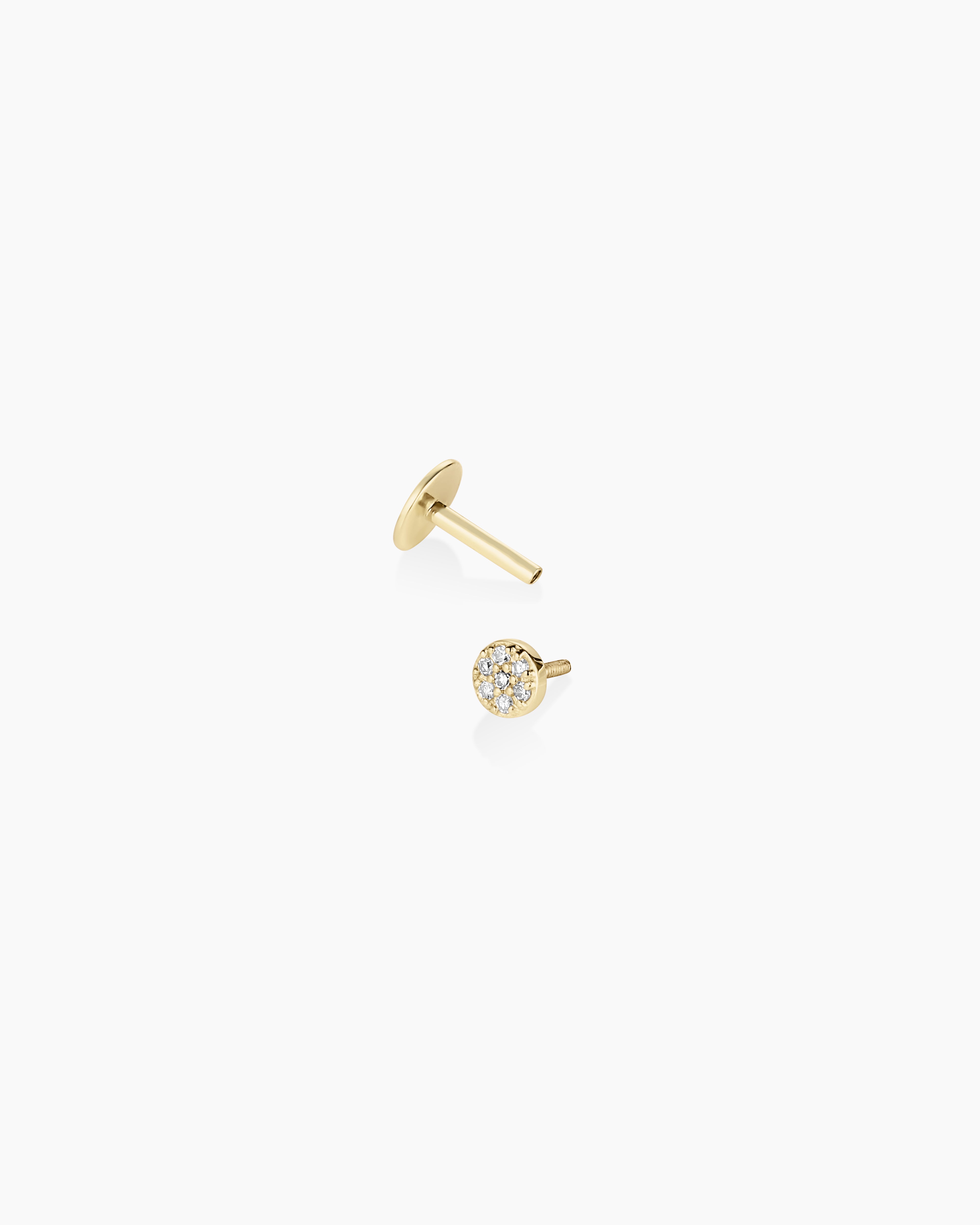 Diamond Pavé Flat Back Single Stud、mySite、hinf8tx79