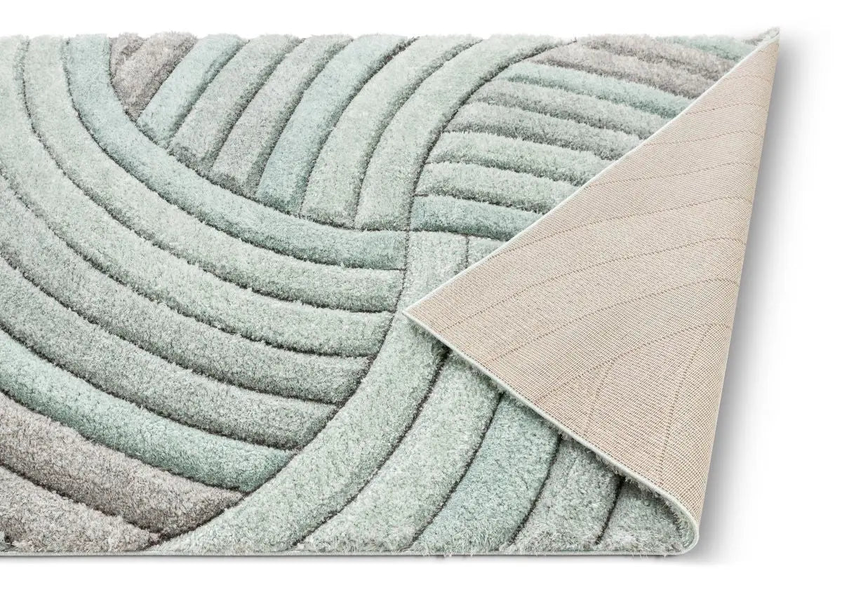 Ucci Blue Modern 3D Textured Shag Rug By Chill Rugs、mySite、gigharbornorthrealestate