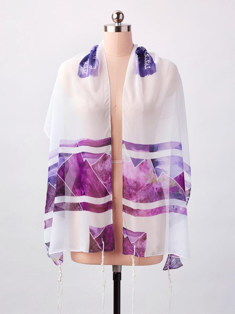 Purple Mountain Tallit by Advah Designs、mySite、topwebapps