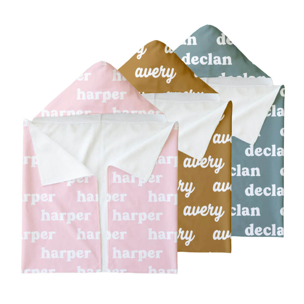  Personalized Hooded Towel | Solids、mySite、layawaytickets