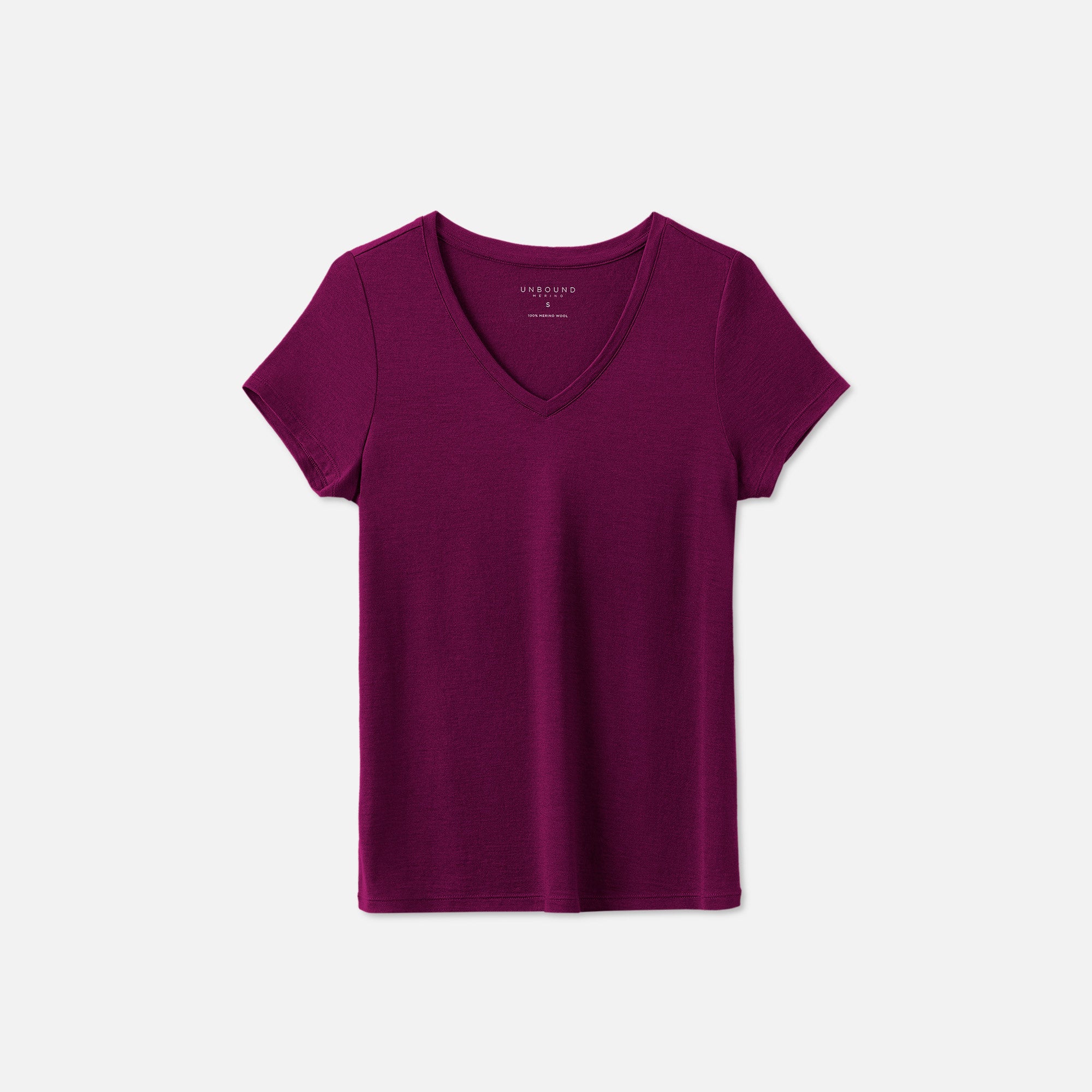 Women's Merino V-Neck T-Shirt、mySite、noshort