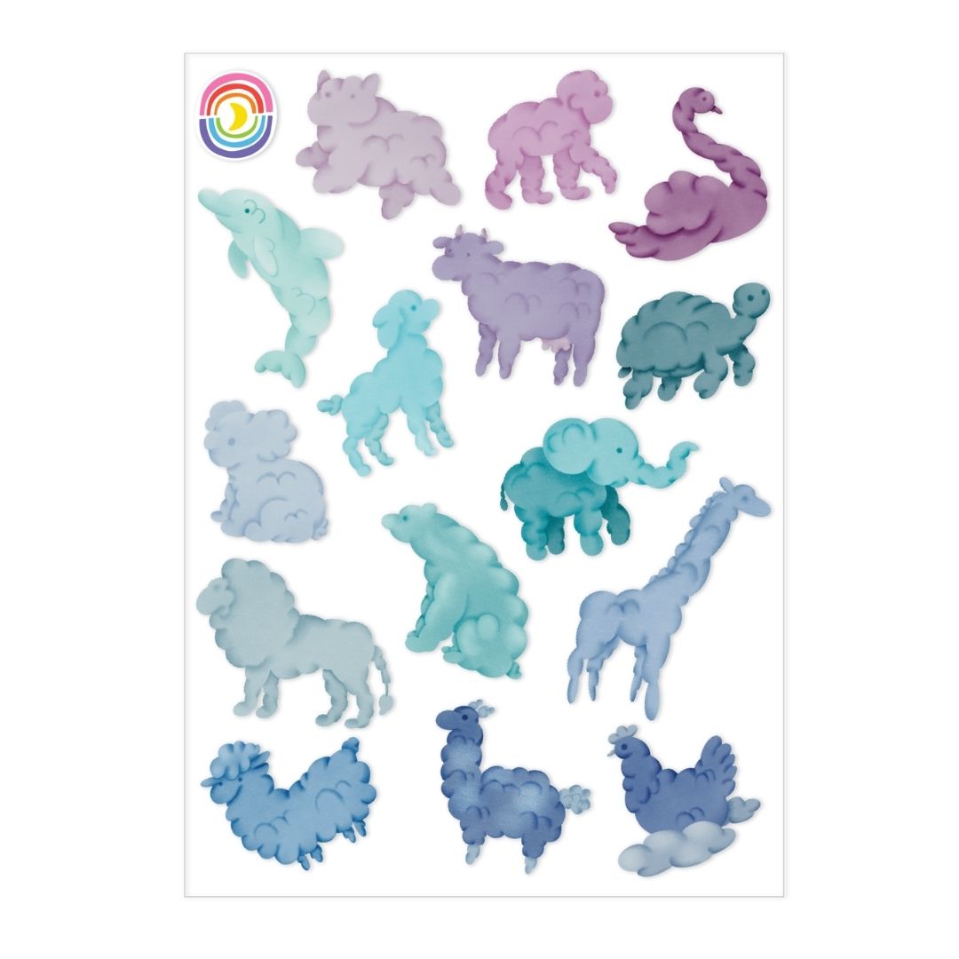  Cloudspotting A6 Hologram Sticker Sheet、mySite、ghnorth