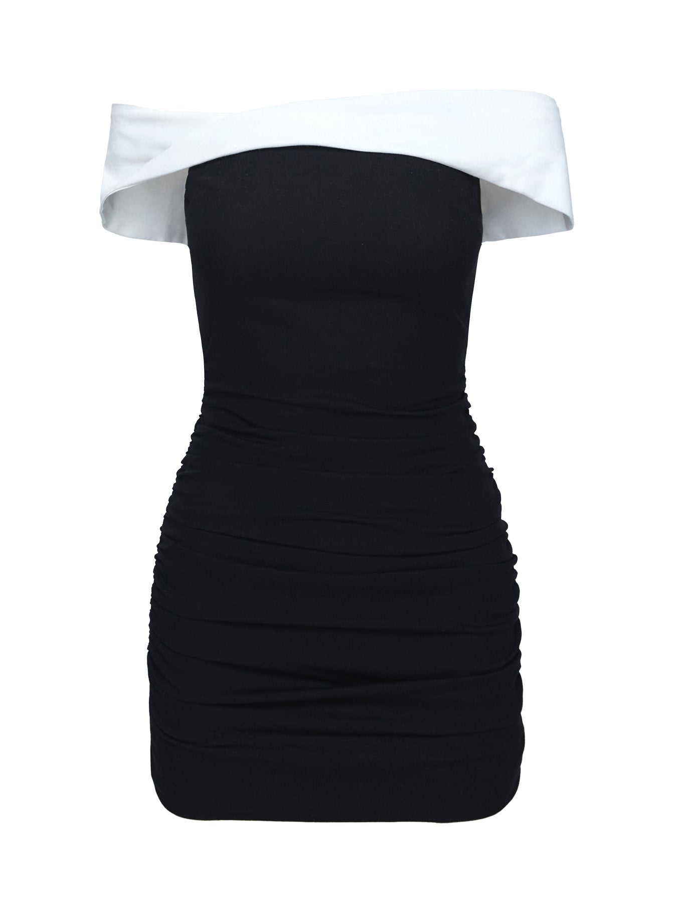 Marcia Mini Dress Black / White、mySite、solidvoid