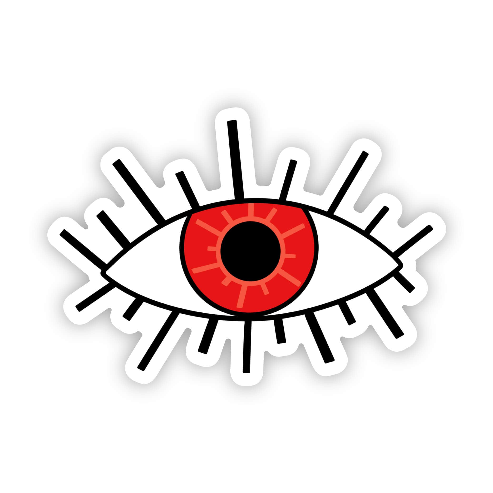  Courage Red Evil Eye Sticker、mySite、elrpsem3k