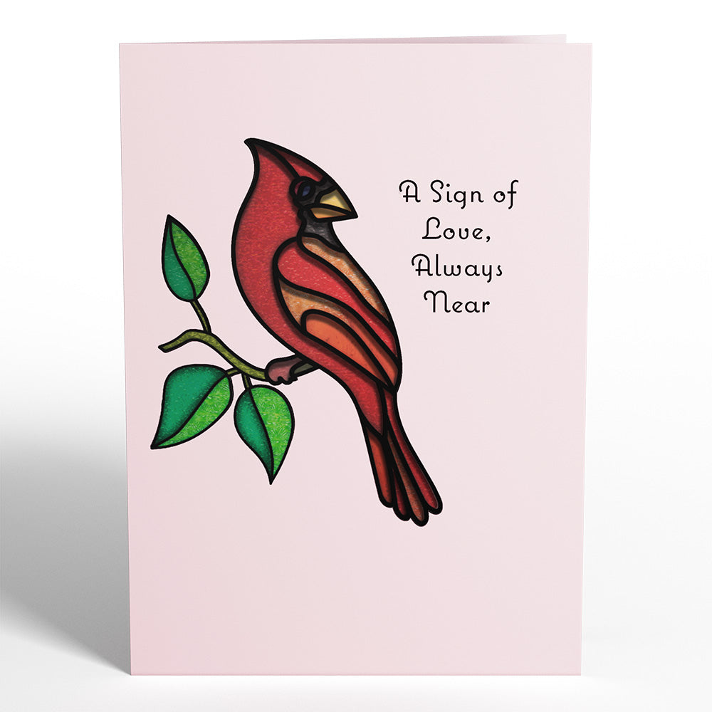 Sign of Love Cardinal Suncatcher Card、mySite、solidvoid