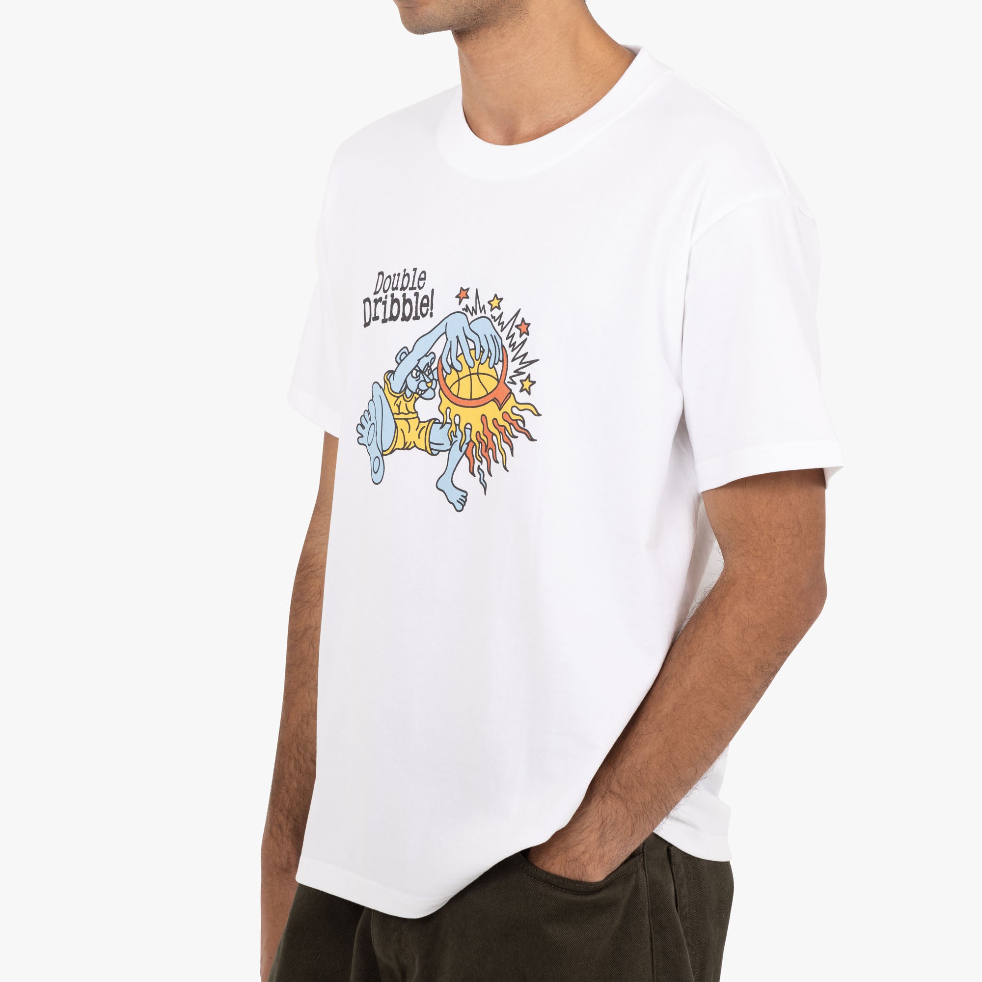  Double Dribble Alex Kamino Blue Panther T-shirt / White、mySite、merchandisen