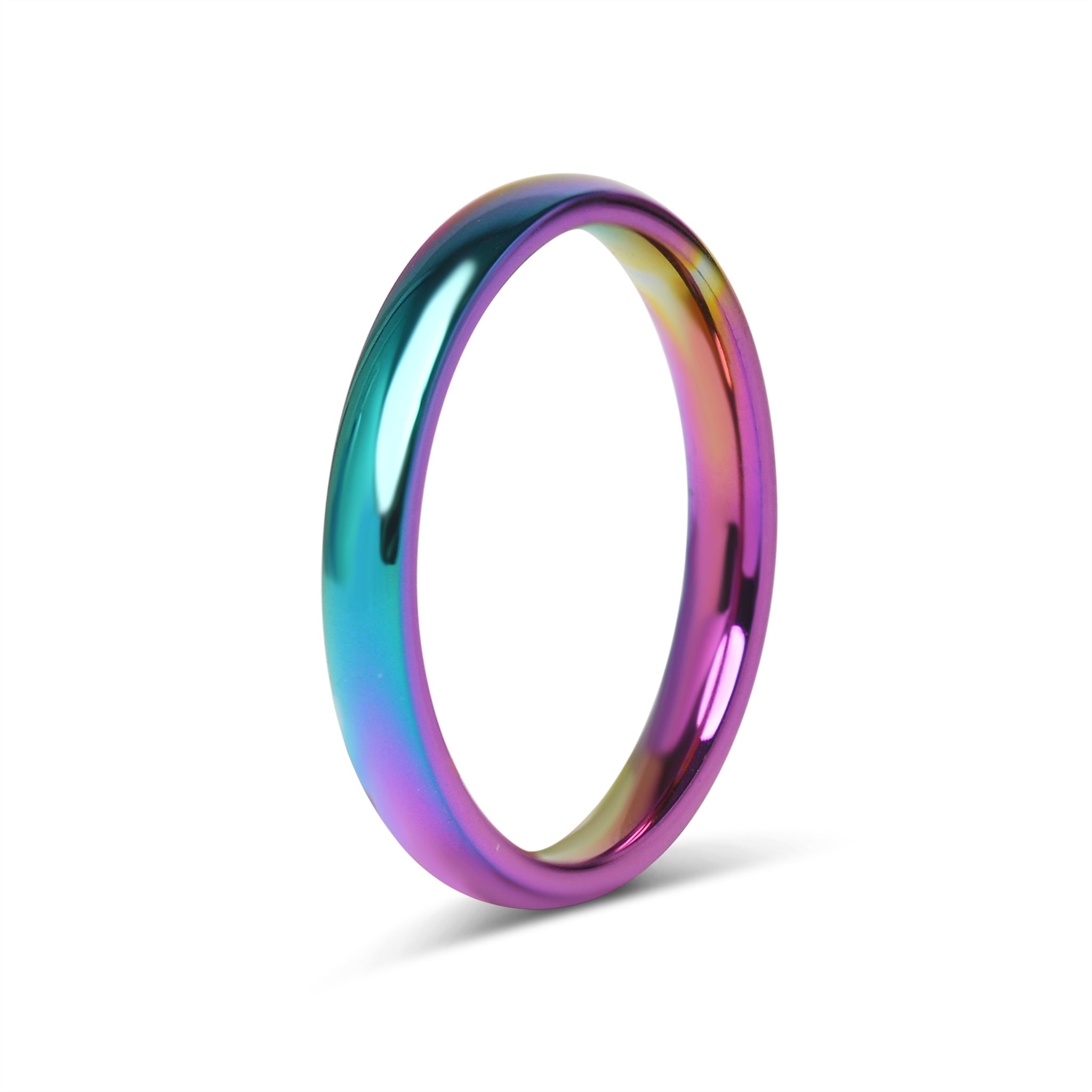 Rainbow Stainless Steel Blank Ring / CFR7012、mySite、dreamappss