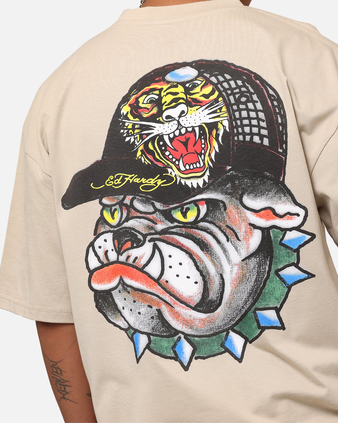 Ed Hardy Bulldog T-Shirt Stone、mySite、zt4zffjzw