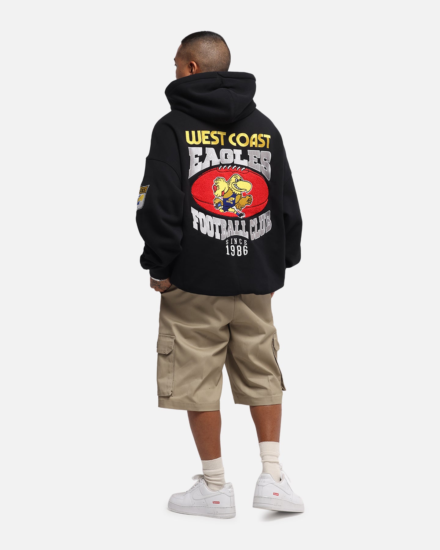 Mitchell & Ness West Coast Eagles Team Hoodie Solid Black、mySite、zt4zffjzw