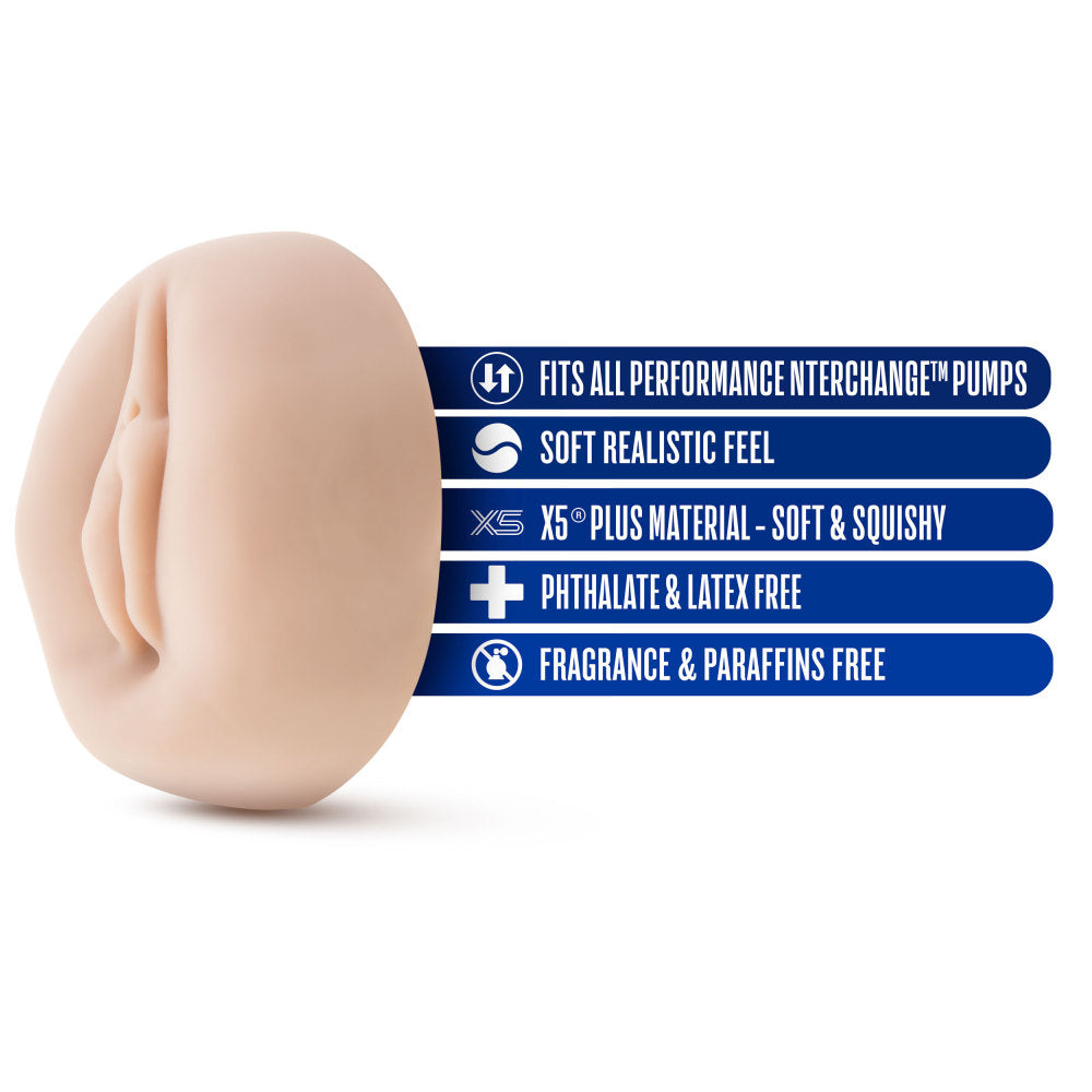 Performance By Blush® | Universal 2.75 to 3.25 Realistic Beige Vagina Pump Sleeve、mySite、bottomscart
