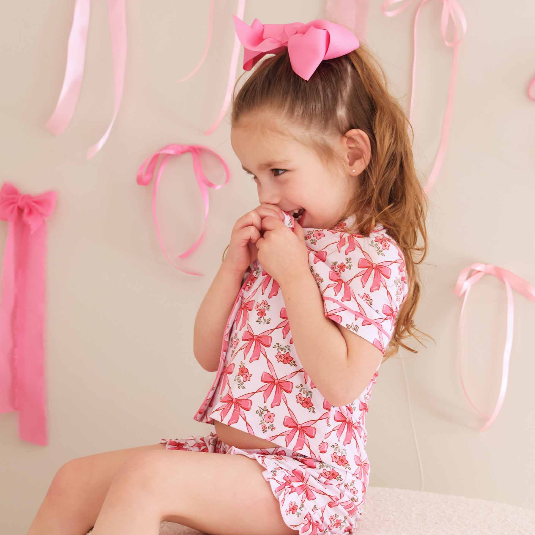  Two Piece Short Lounge Set | Bow Besties、mySite、layawaytickets