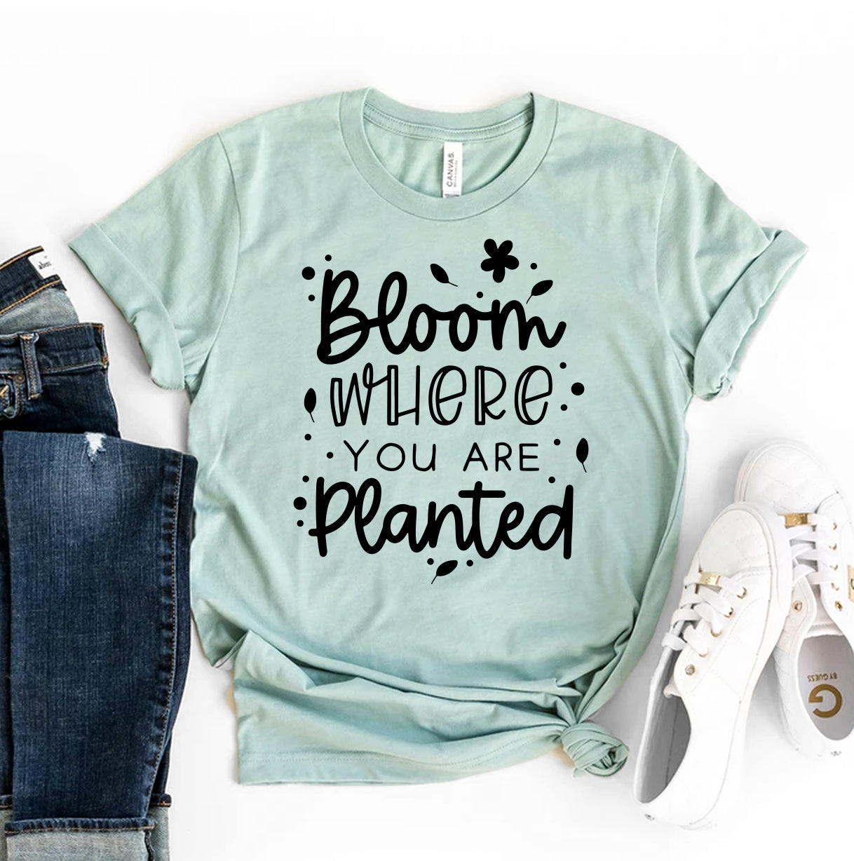 Bloom Where You Are Planted T-Shirt、mySite、camillekostekn