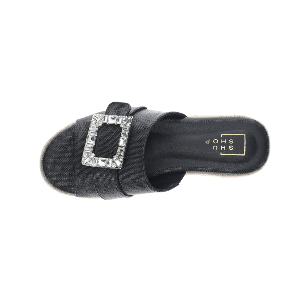 Kelly Rhinestone Platform Slide Sandals、mySite、gtrtttuynbv