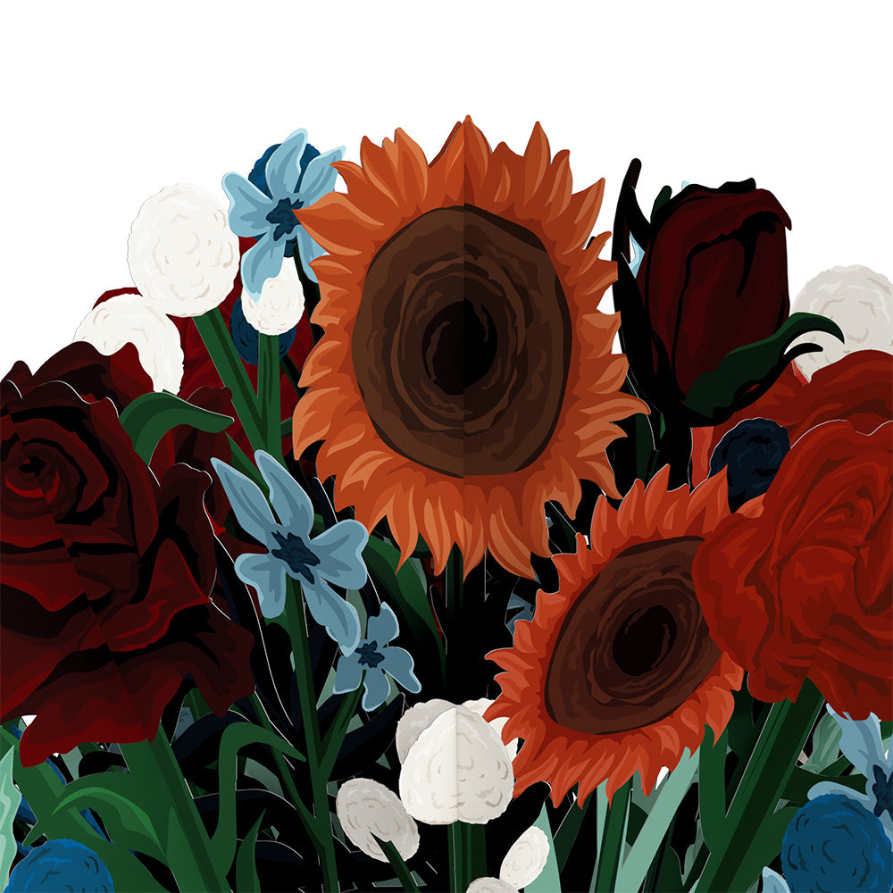 Harry Potter™ Hedwig™ Birthday Pop-Up Card & Flower Buds Bouquet Bundle、mySite、solidvoid