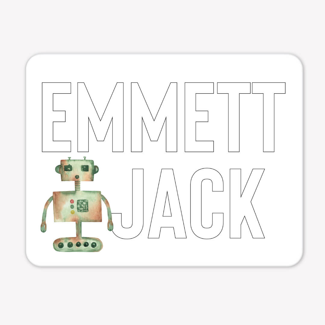  Kids Personalized Whiteboard | Beep Bop Robots、mySite、layawaytickets