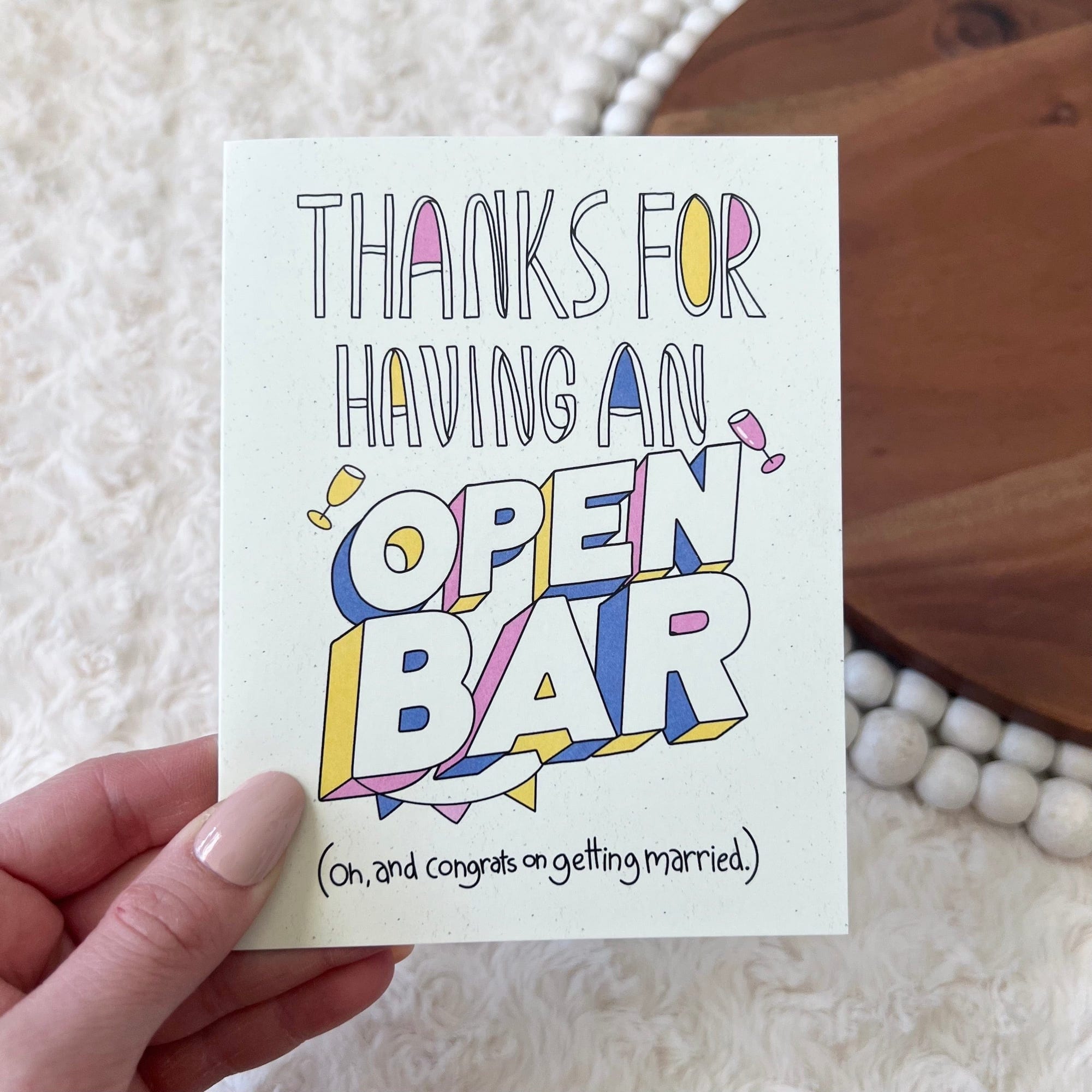  Thanks For Having An Open Bar Wedding Card、mySite、elrpsem3k