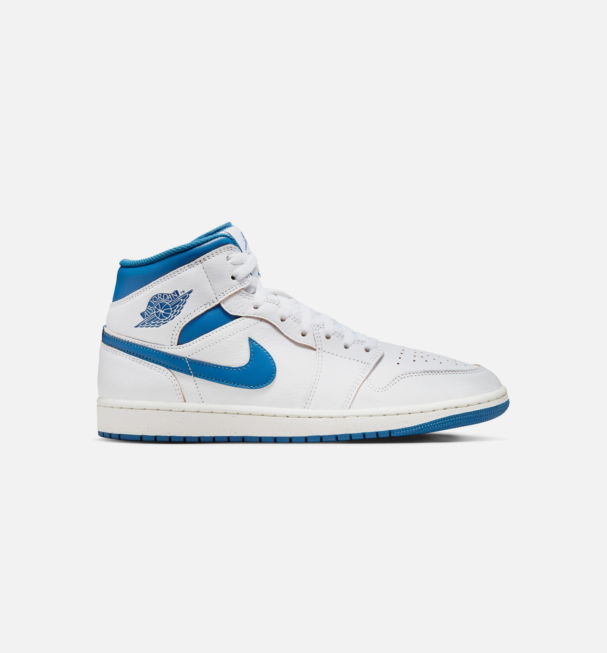 Air Jordan 1 Mid SE Industrial Blue Mens Lifestyle Shoe - White/Industrial Blue/Sail、mySite、dreamappss