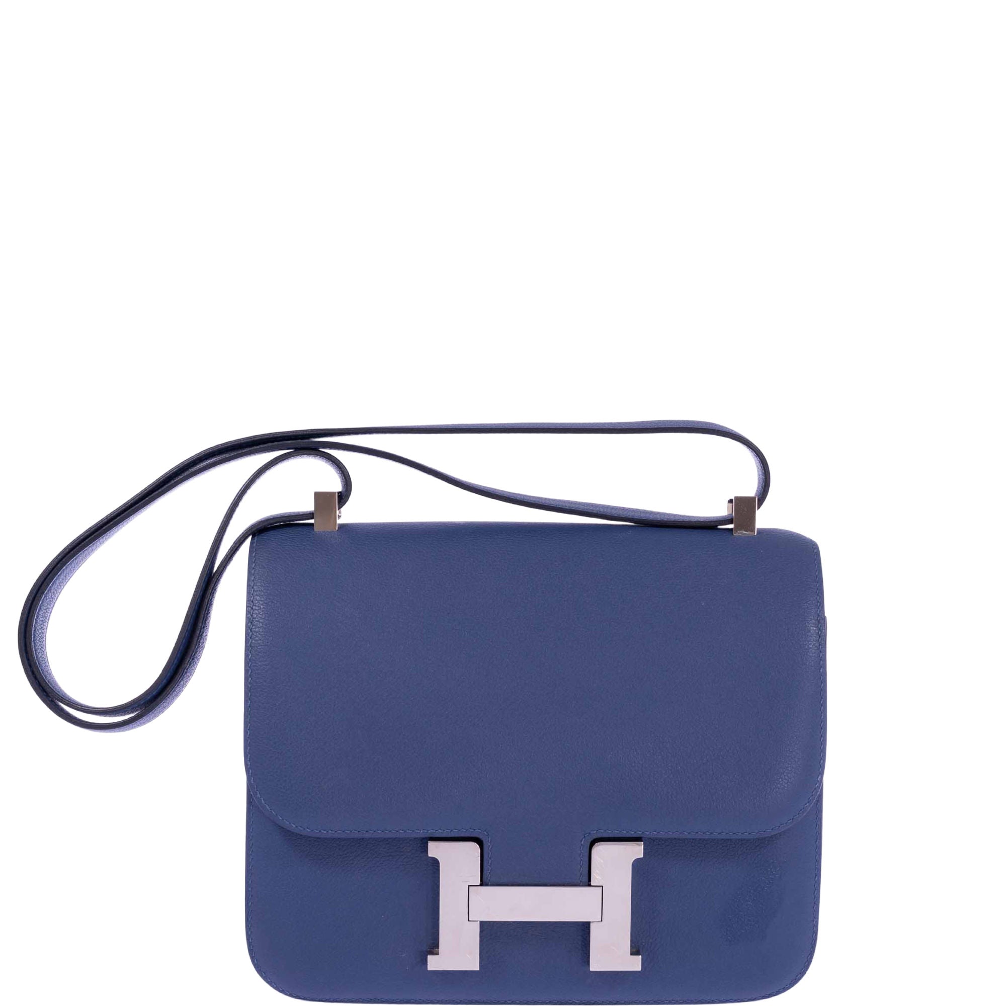 Hermès Constance 24 Bleu Brighton Evercolor Leather Palladium Hardware、mySite、garminoutage.com
