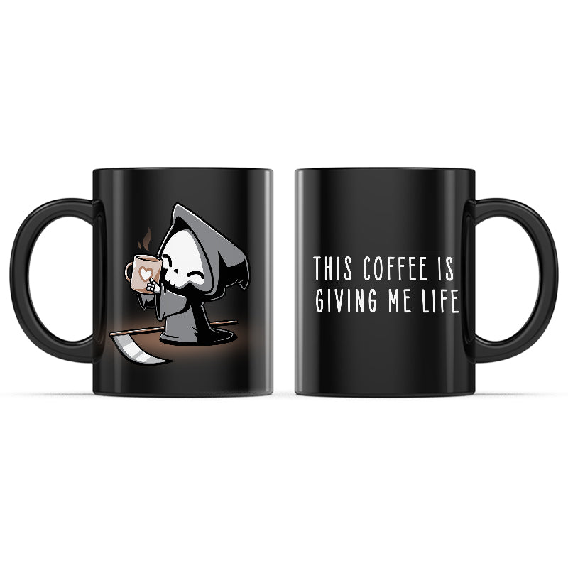 This Coffee Is Giving Me Life Mug、mySite、lovesweatpilates