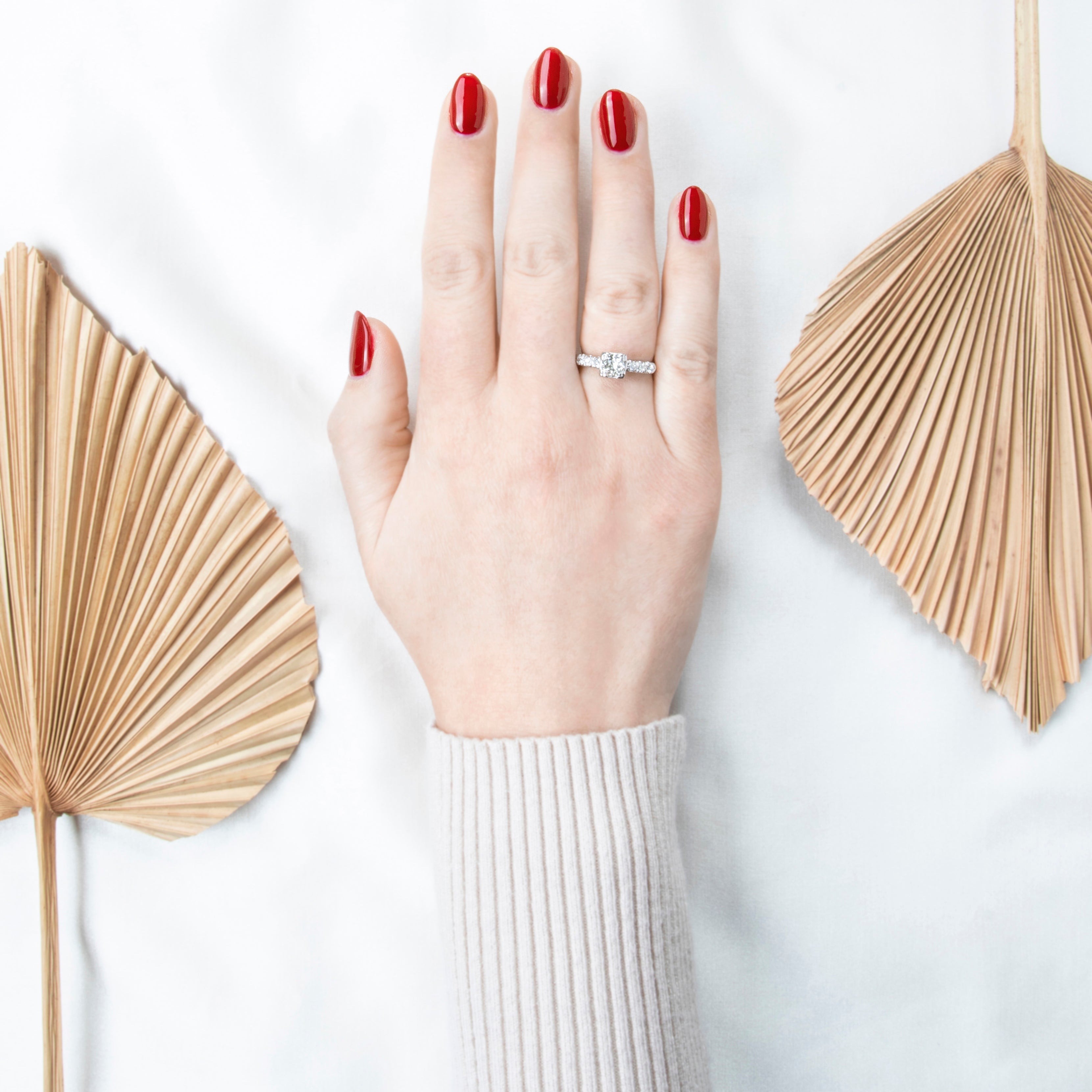 Vintage Platinum .834cttw Old European Cut Diamond Engagement Ring 6.75、mySite、hinf8tx79