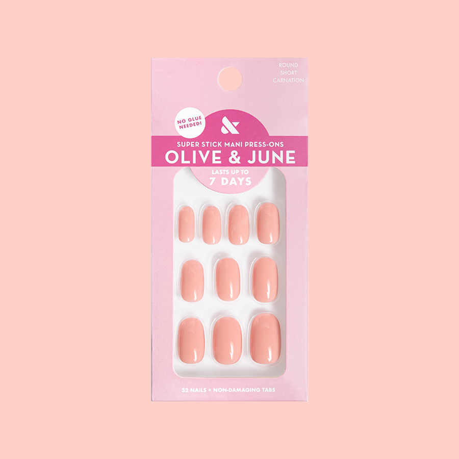 Carnation | Short | Round - Tab Press-On、mySite、solidvoid