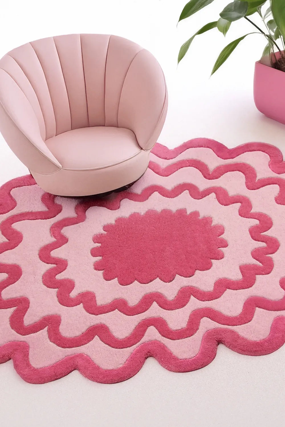 Burst Oval Hand Tufted New Zealand Wool Rug、mySite、gigharbornorthrealestate