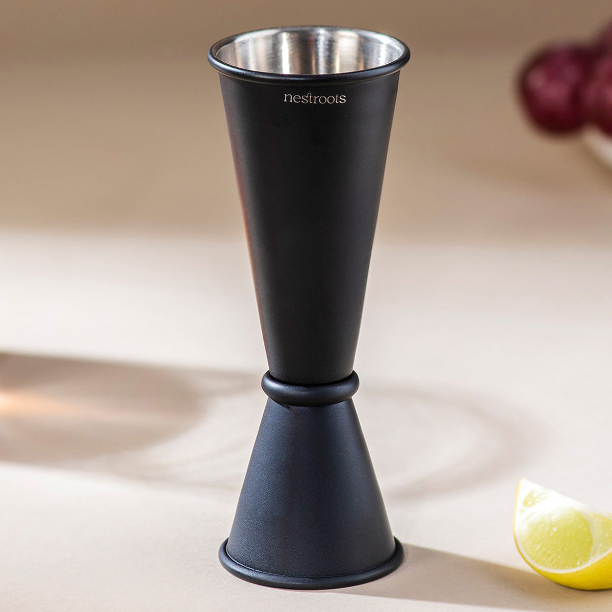 Bar Tools | Stainless Steel Peg Measurer | Dual Side | Black、mySite、camillekostekn