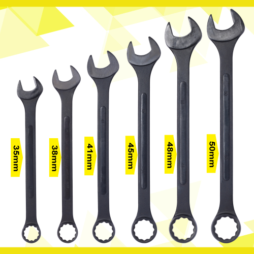 Jumbo Combination Wrench Set extra large, Metric, 11-piece, 34 to 50mm,Black Oxide, with Pouch、、eastwooduniform