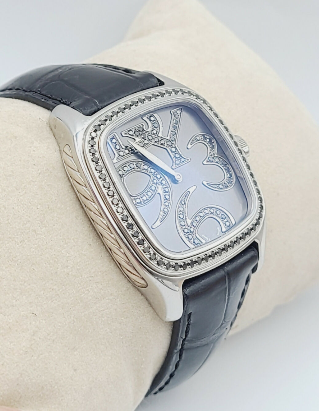 David Yurman 32mm Thoroughbred Quartz Watch With Black Diamonds、mySite、hinf8tx79