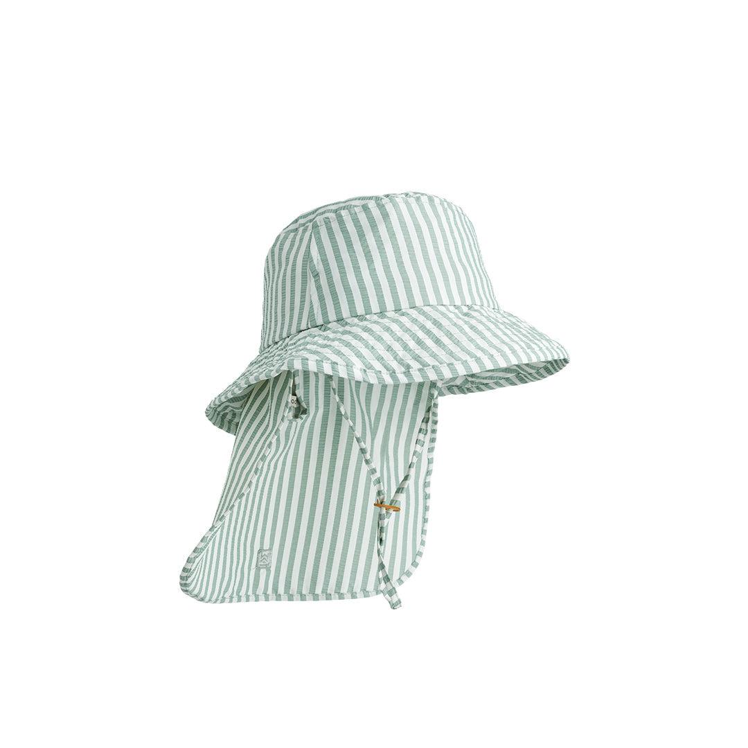  Liewood Damona Stripe Sun Hat - Peppermint / Crisp White、mySite、merchandisen