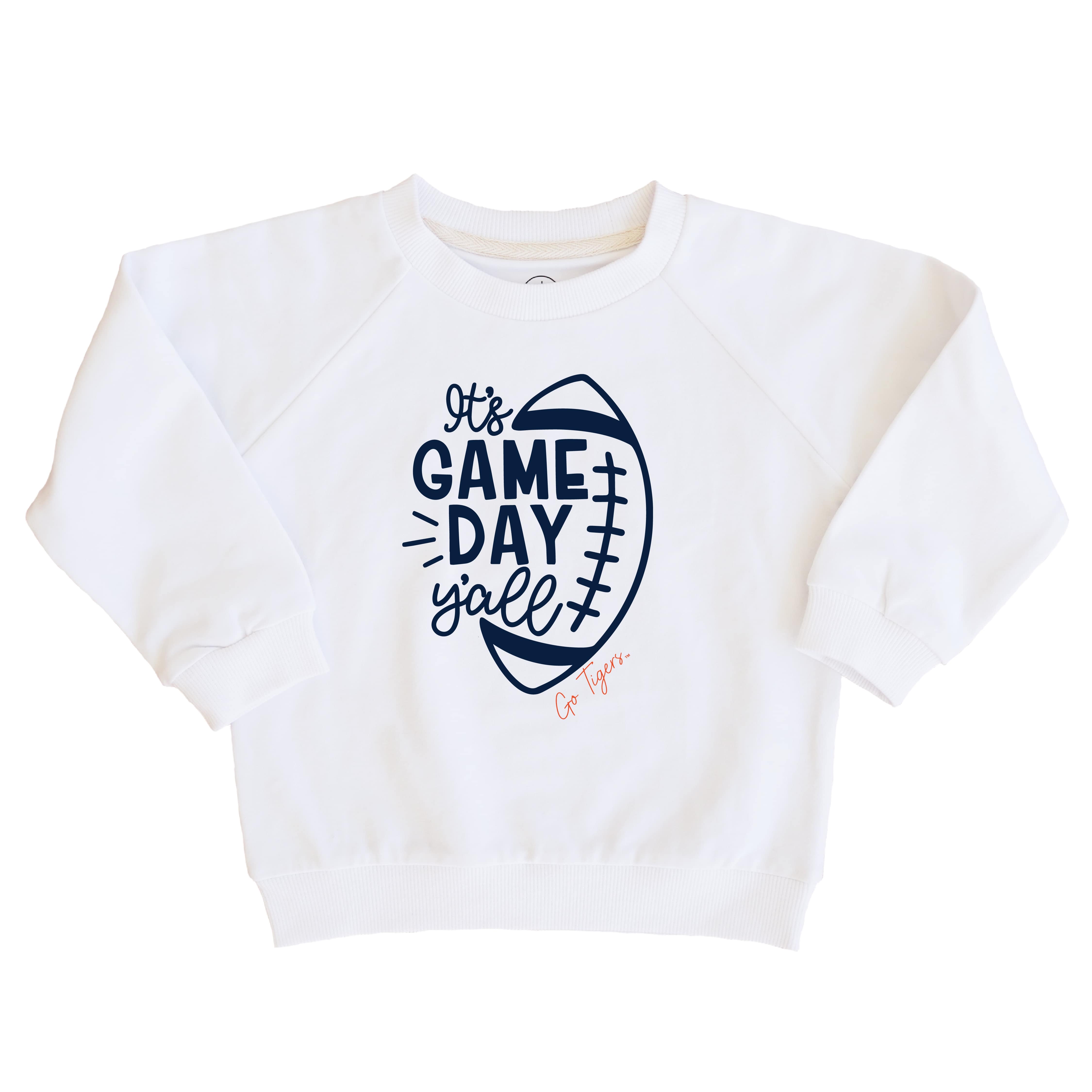  Auburn University | Footballs & Bows Kids Graphic Sweatshirts、mySite、layawaytickets