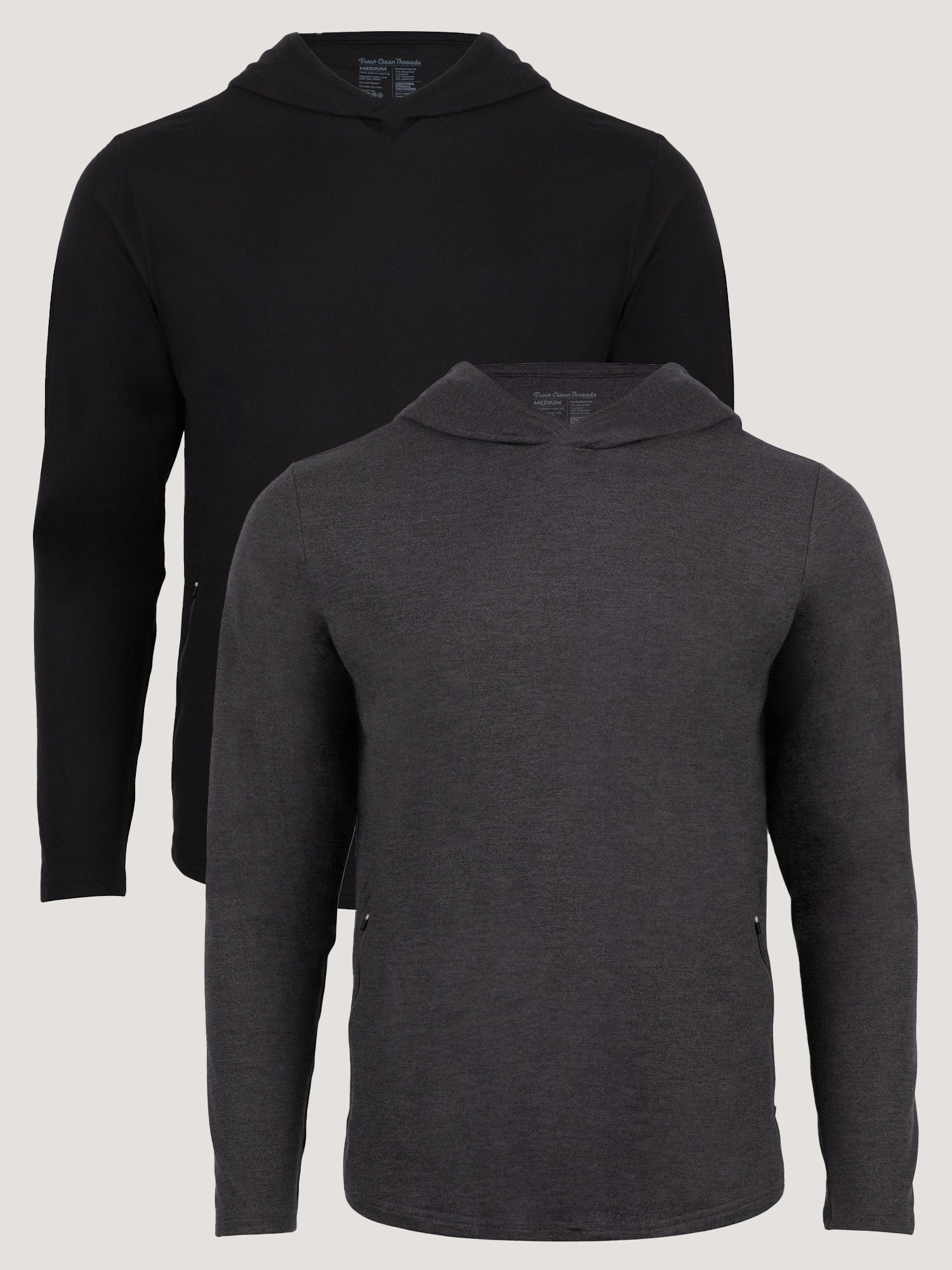  Tech Pullover Hoodie Black + Charcoal 2-Pack、mySite、ghnorth