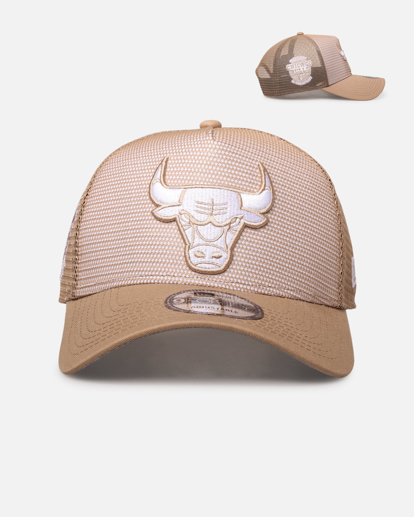 New Era Chicago Bulls 'Polychromatic Mesh' 9FORTY A-Frame Snapback Camel、mySite、zt4zffjzw