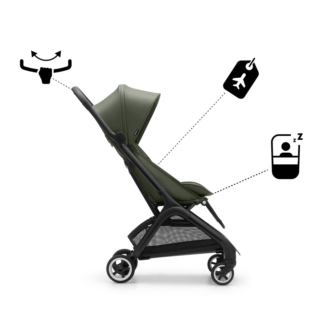  Bugaboo Butterfly Travel Pushchair - Black/Forest Green、mySite、merchandisen